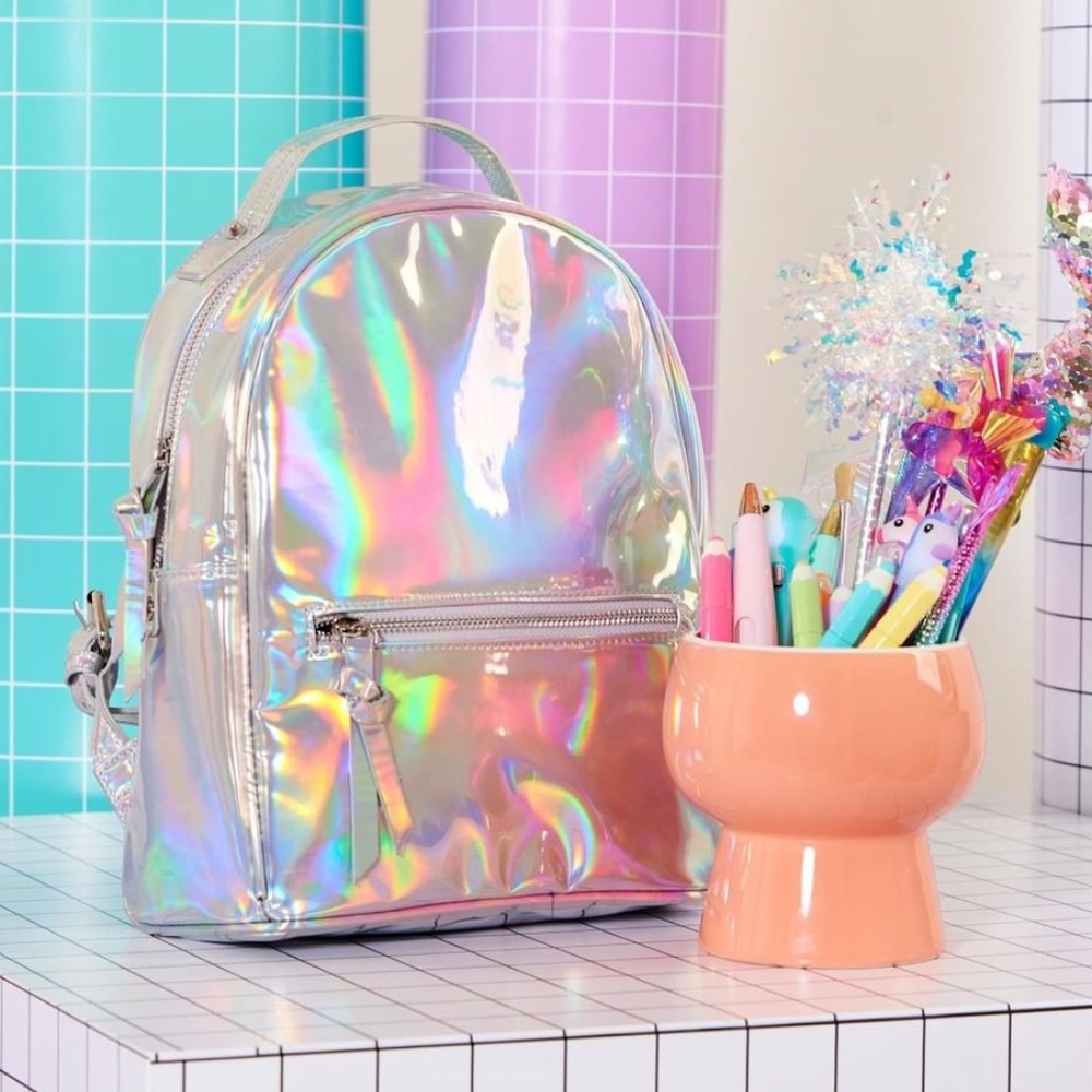 NEW holographic holo backpack bag